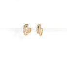 CASCADE SPARK TRIPLE HUGGIES - ARETES - Malandra Jewelry - AA982