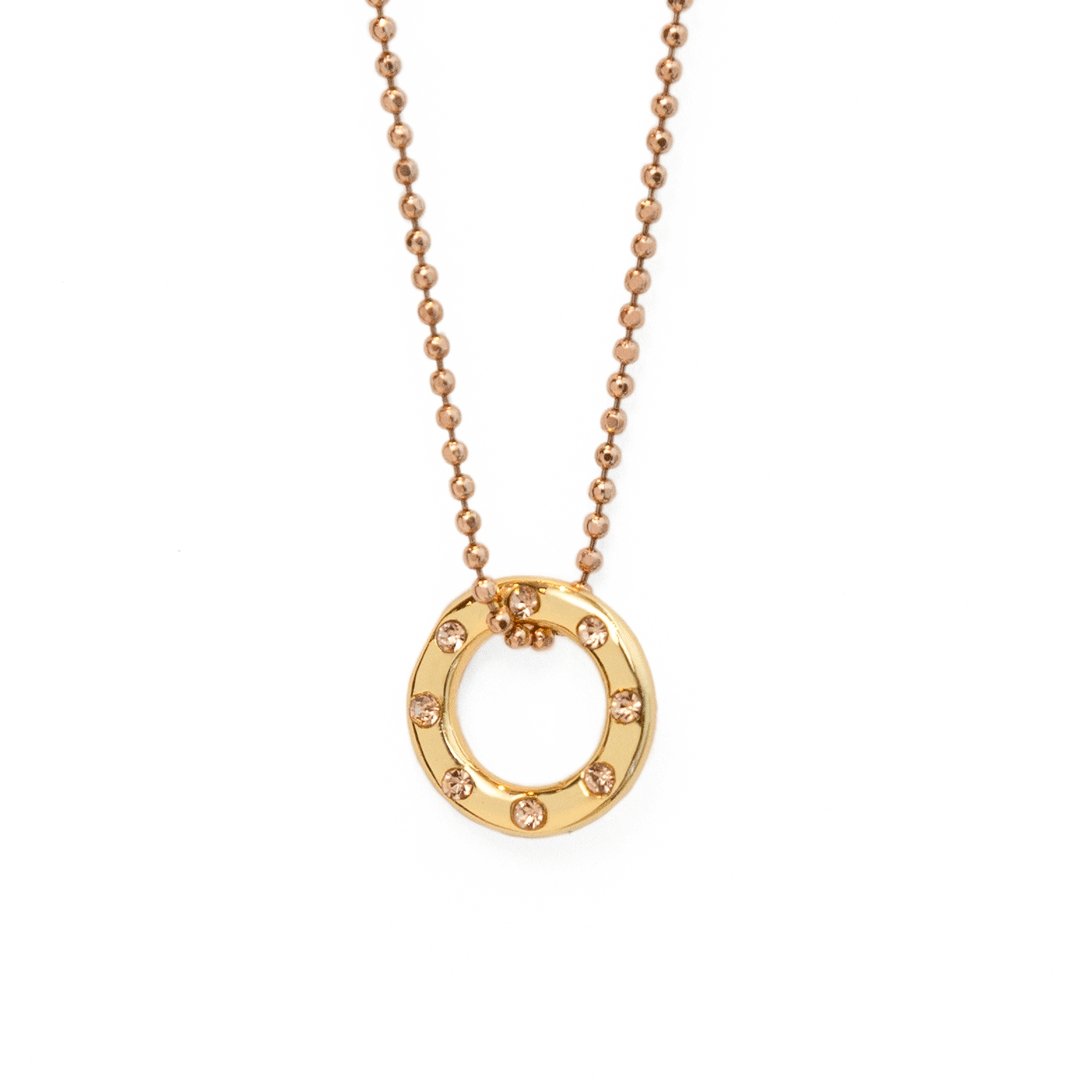 CHAMPAGNE & GOLD CHARM - DIJES - Malandra Jewelry - ICD291.D.CH