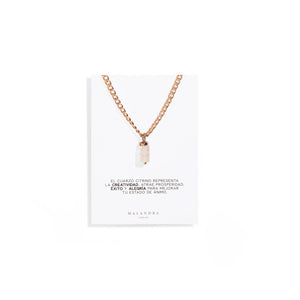 CITRINE AURA NECKLACE - COLLARES - Malandra Jewelry - TC1186