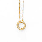 CLEAR & GOLD CHARM - DIJES - Malandra Jewelry - ICD291.D.T