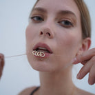 CLEAR & GOLD CHARM - DIJES - Malandra Jewelry - ICD291.D.T