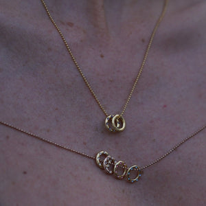 CLEAR & GOLD CHARM - DIJES - Malandra Jewelry - ICD291.D.T