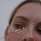 CLEAR & GOLD CHARM - DIJES - Malandra Jewelry - ICD291.D.T