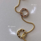 CLEAR & GOLD CHARM - DIJES - Malandra Jewelry - ICD291.D.T