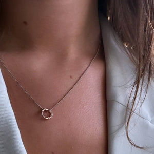CLEAR & ROSE CHARM - DIJES - Malandra Jewelry - ICD291.R.T