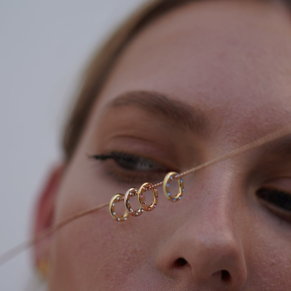 CLEAR & ROSE CHARM - DIJES - Malandra Jewelry - ICD291.R.T