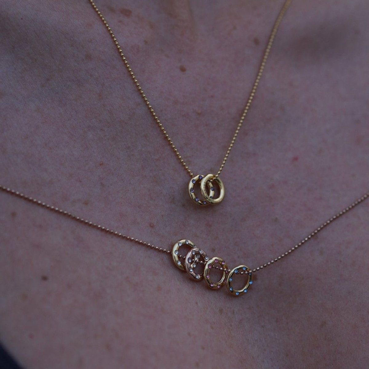 CLEAR & ROSE CHARM - DIJES - Malandra Jewelry - ICD291.R.T