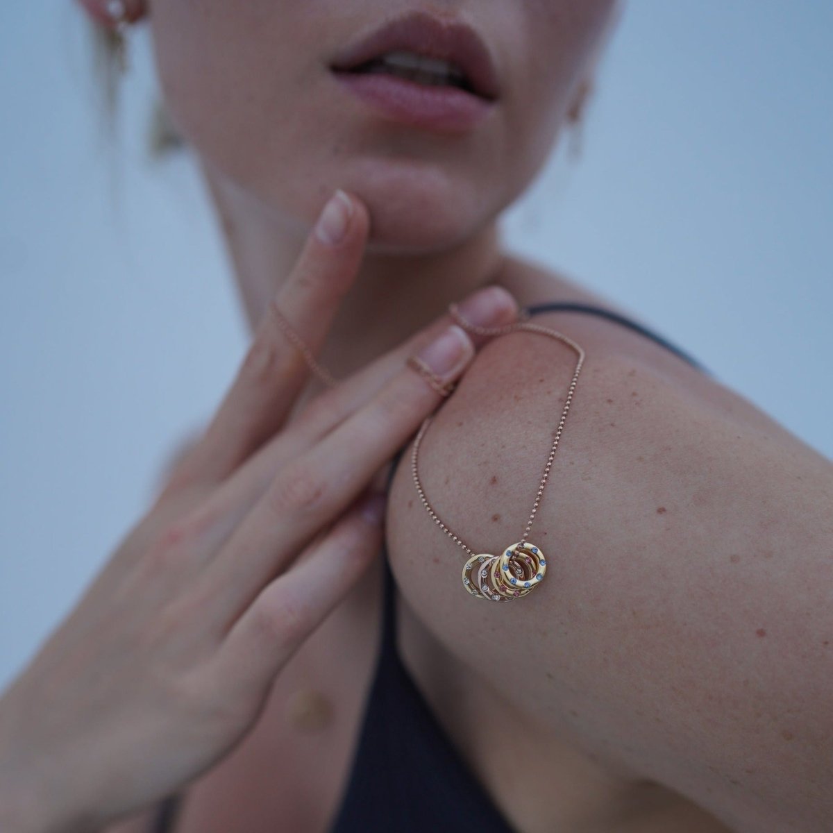 CLEAR & ROSE CHARM - DIJES - Malandra Jewelry - ICD291.R.T