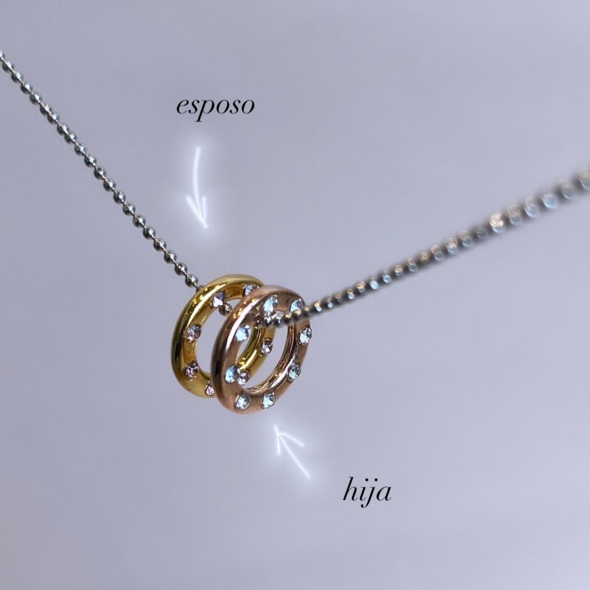 CLEAR & ROSE CHARM - DIJES - Malandra Jewelry - ICD291.R.T