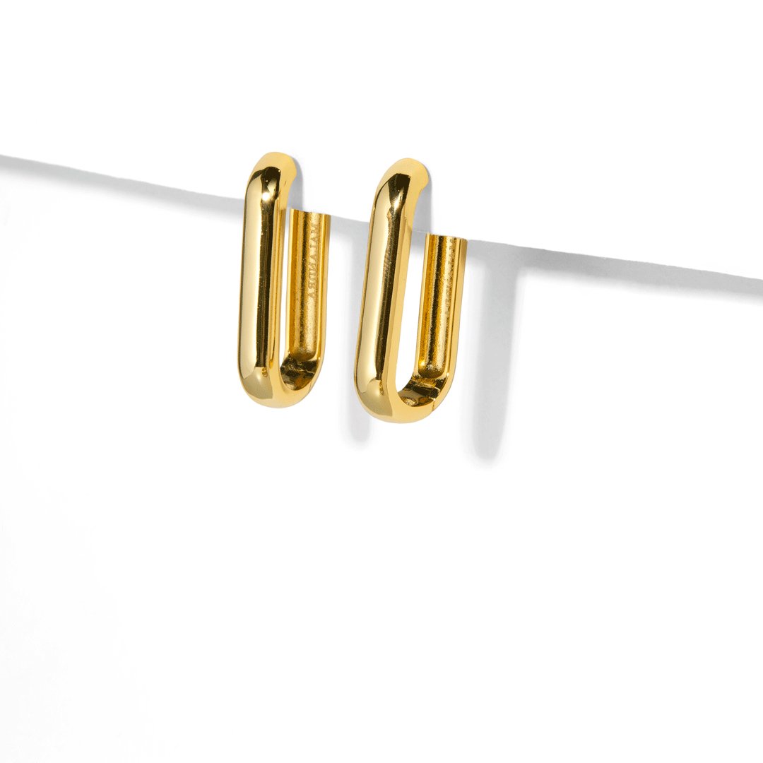 CLIP LINK LONG EARRINGS - ARETES - Malandra Jewelry - ICA438