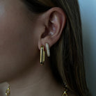 CLIP LINK LONG EARRINGS - ARETES - Malandra Jewelry - ICA438