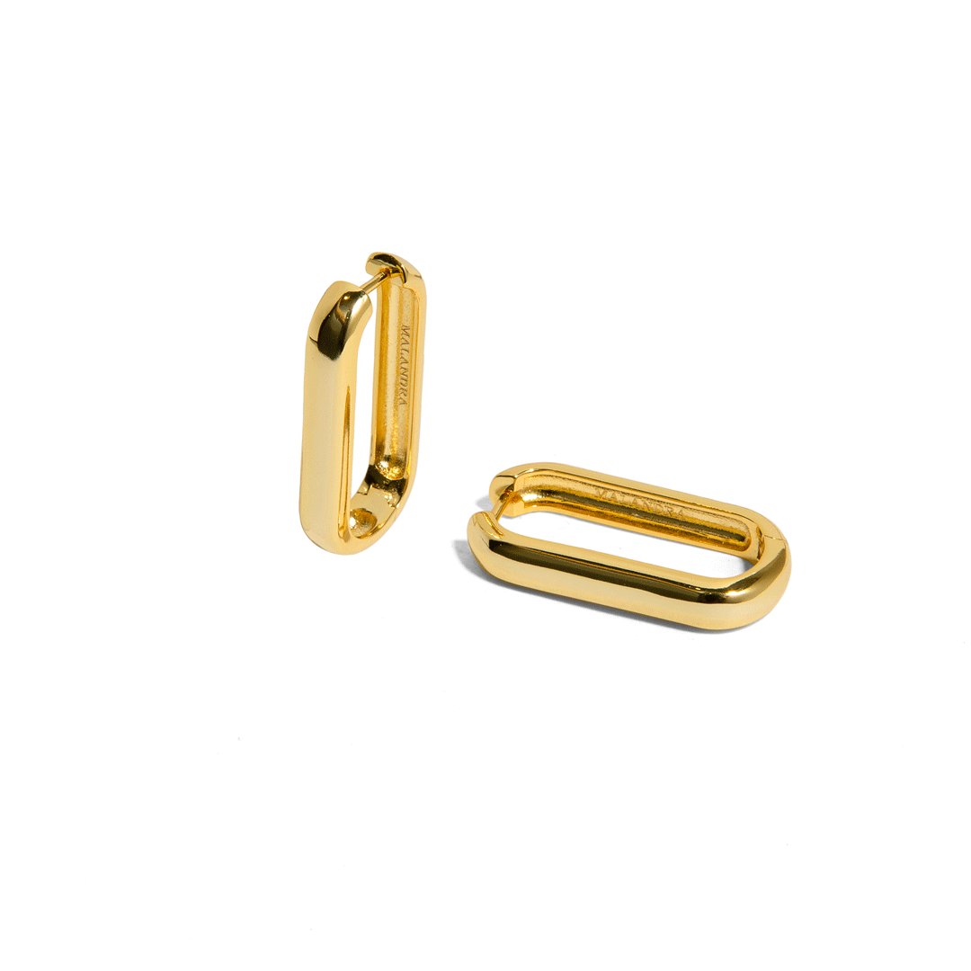 CLIP LINK LONG EARRINGS - ARETES - Malandra Jewelry - ICA438