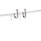 CLIP SILVER HUGGIES - ARETES - Malandra Jewelry - EA6574