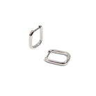 CLIP SILVER HUGGIES - ARETES - Malandra Jewelry - EA6574