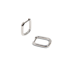 CLIP SILVER HUGGIES - ARETES - Malandra Jewelry - EA6574