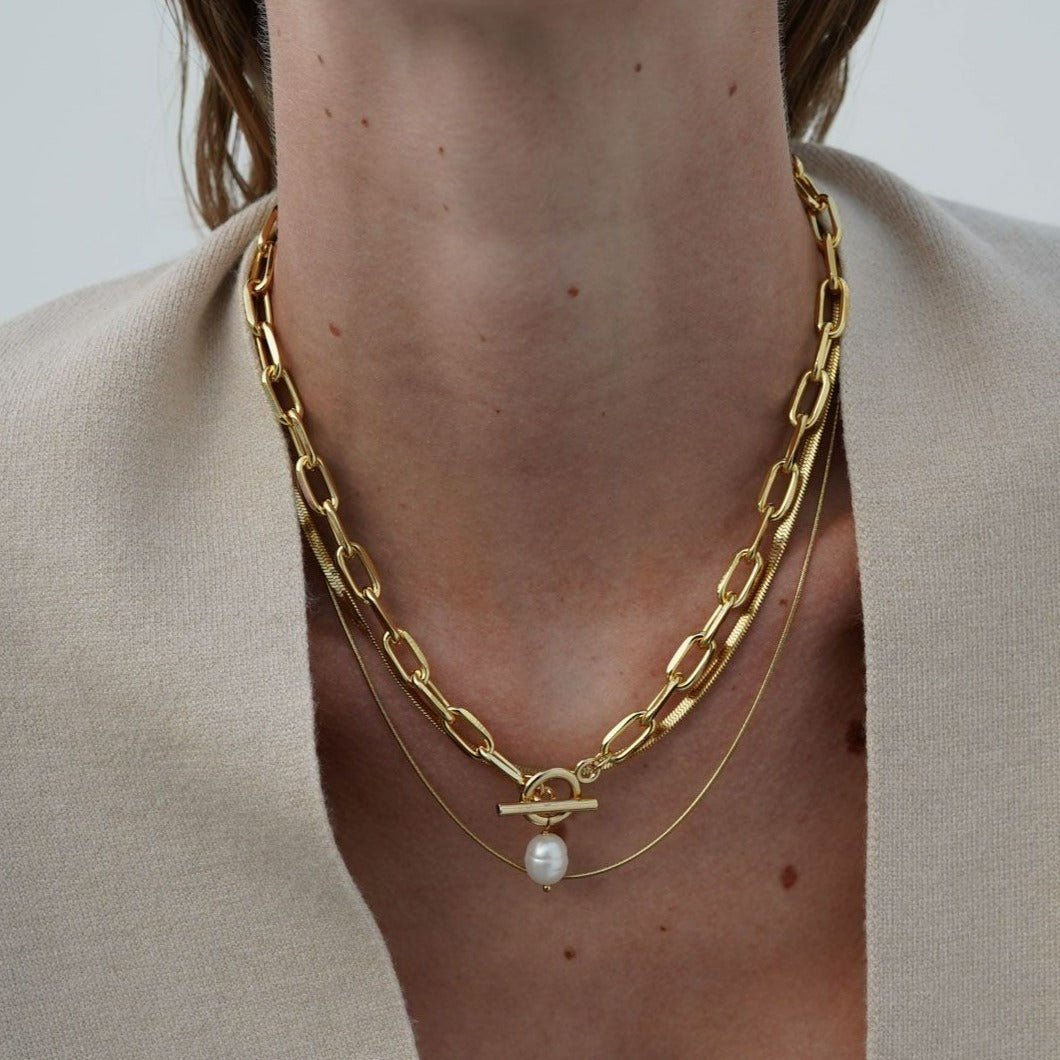 COSTA LINK CHOKER NECKLACE - COLLARES - Malandra Jewelry - TC345