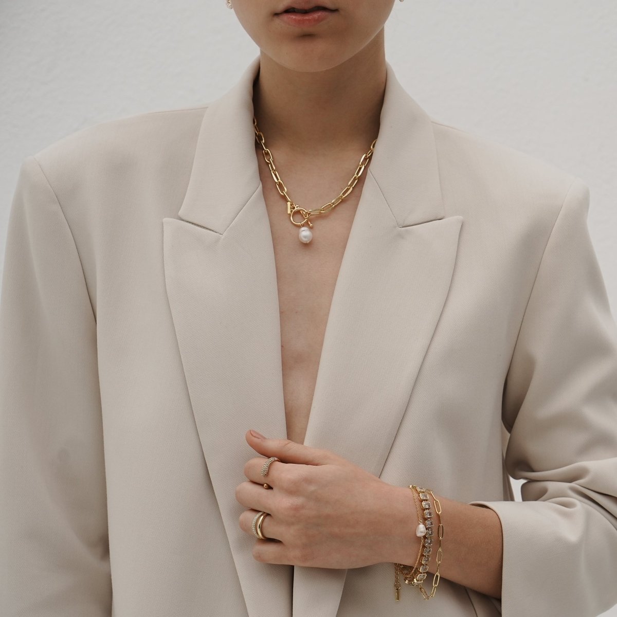 COSTA LINK CHOKER NECKLACE - COLLARES - Malandra Jewelry - TC345