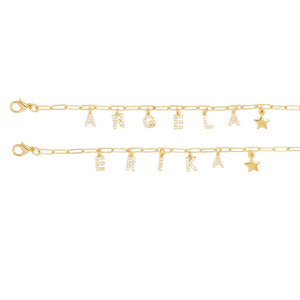 CUSTOM SPARK NAME BRACELET - PULSERAS PERSONALIZADAS - Malandra Jewelry - TP337.1