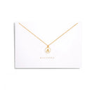 ENAMEL WHITE LETTER NECKLACE - COLLARES - Malandra Jewelry - TC1013.A
