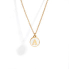 ENAMEL WHITE LETTER NECKLACE - COLLARES - Malandra Jewelry - TC1013.A