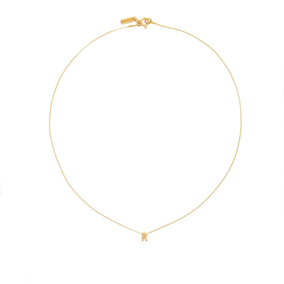 ESSENTIAL ARIAL LETTER NECKLACE - COLLARES - Malandra Jewelry - TC803.A