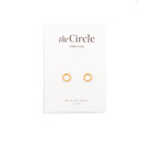 ESSENTIAL GOLDEN CIRCLE STUDS - ARETES - Malandra Jewelry - VCA168