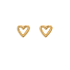 ESSENTIAL OUTLINE HEART STUDS - ARETES - Malandra Jewelry - VCA171