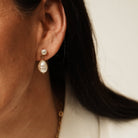 ESSENTIAL PEARL DROP EARRINGS - ARETES - Malandra Jewelry - TA800