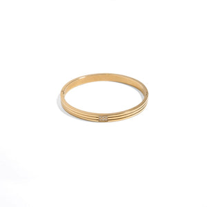 ESSENTIAL TRI LINE GOLDEN BRACELET - BRAZALETES - Malandra Jewelry - EP6270
