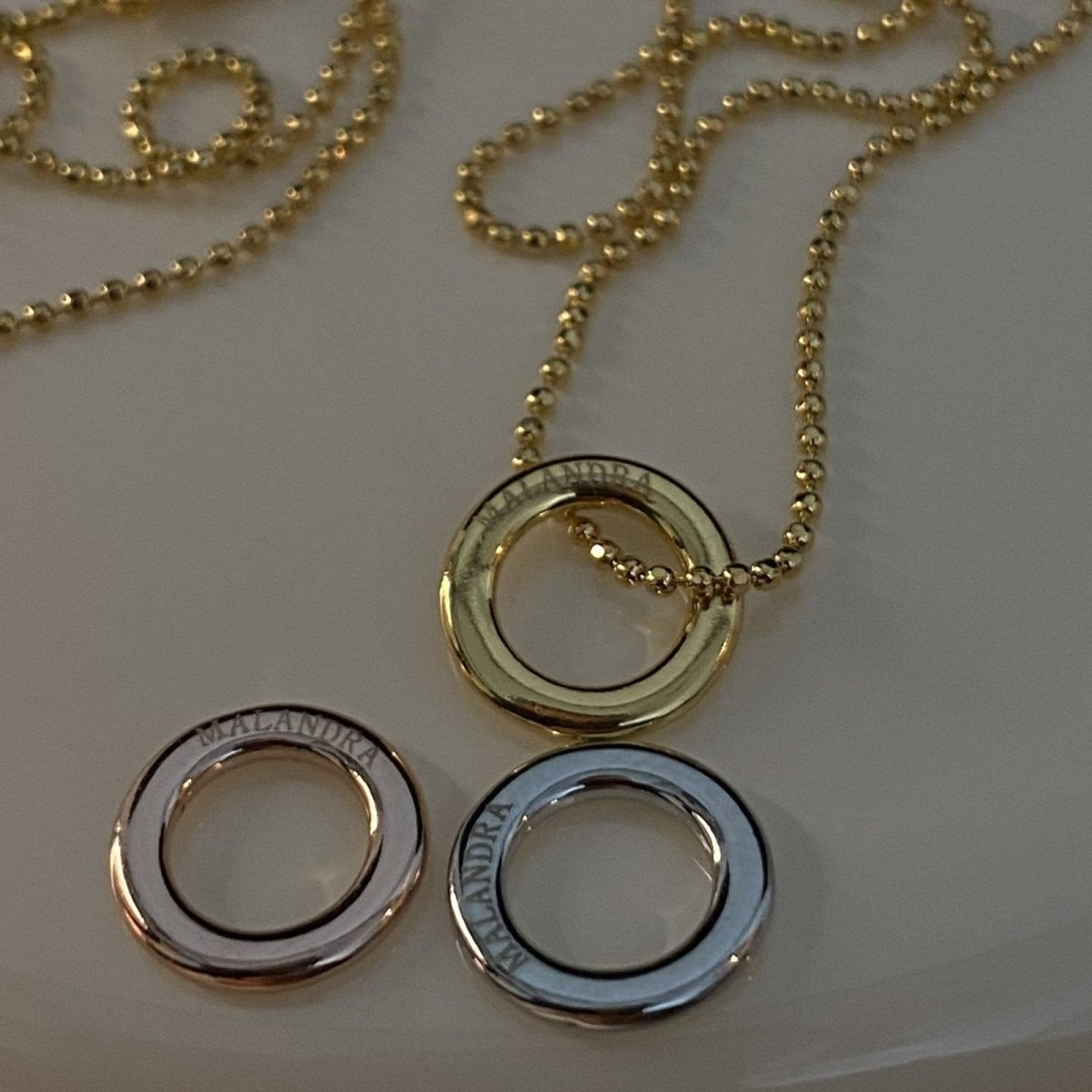 GOLD PLAIN CHARM - DIJES - Malandra Jewelry - ICD288.D