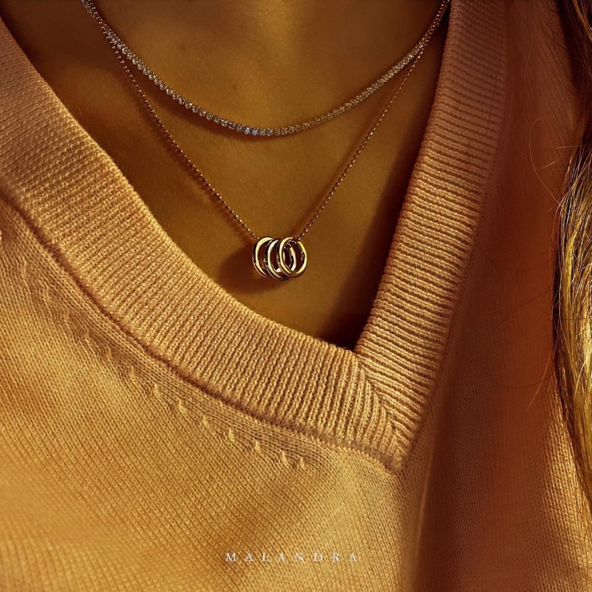 GOLD PLAIN CHARM - DIJES - Malandra Jewelry - VCD83.D