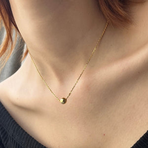 GOLDEN BEAD GRATITUDE NECKLACE - COLLARES - Malandra Jewelry - TC1374