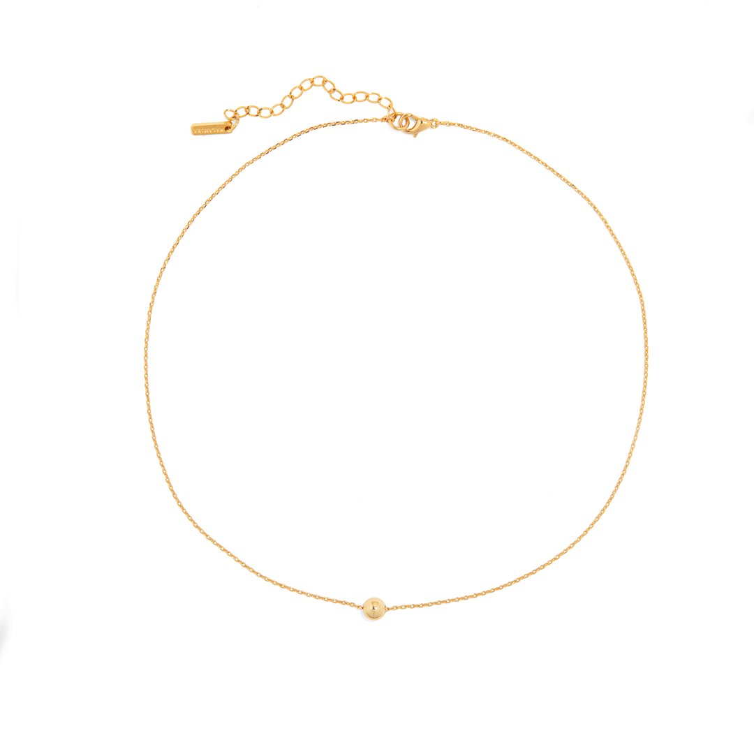 GOLDEN BEAD GRATITUDE NECKLACE - COLLARES - Malandra Jewelry - TC1374