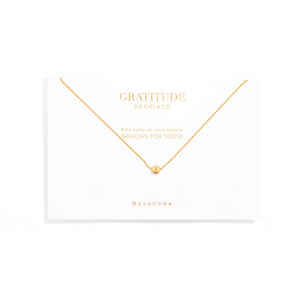 GOLDEN BEAD GRATITUDE NECKLACE - COLLARES - Malandra Jewelry - TC1374