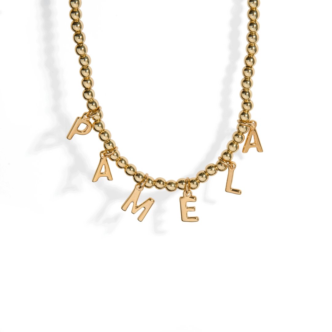 GOLDEN DOTS CUSTOM NECKLACE - COLLARES PERSONALIZADOS - Malandra Jewelry - TC1151.1