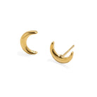 GOLDEN LUNAR STUDS - ARETES - Malandra Jewelry - VCA158