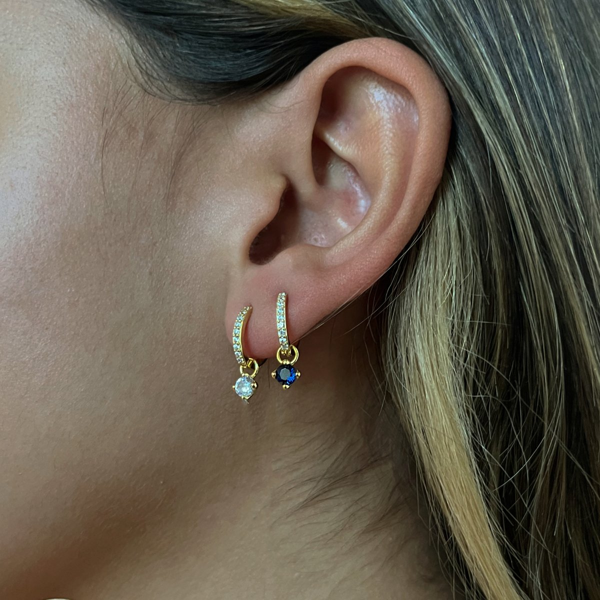 GOLDEN MILANO HUGGIES - ARETES - Malandra Jewelry - EA6572.T - G60204411300C-1