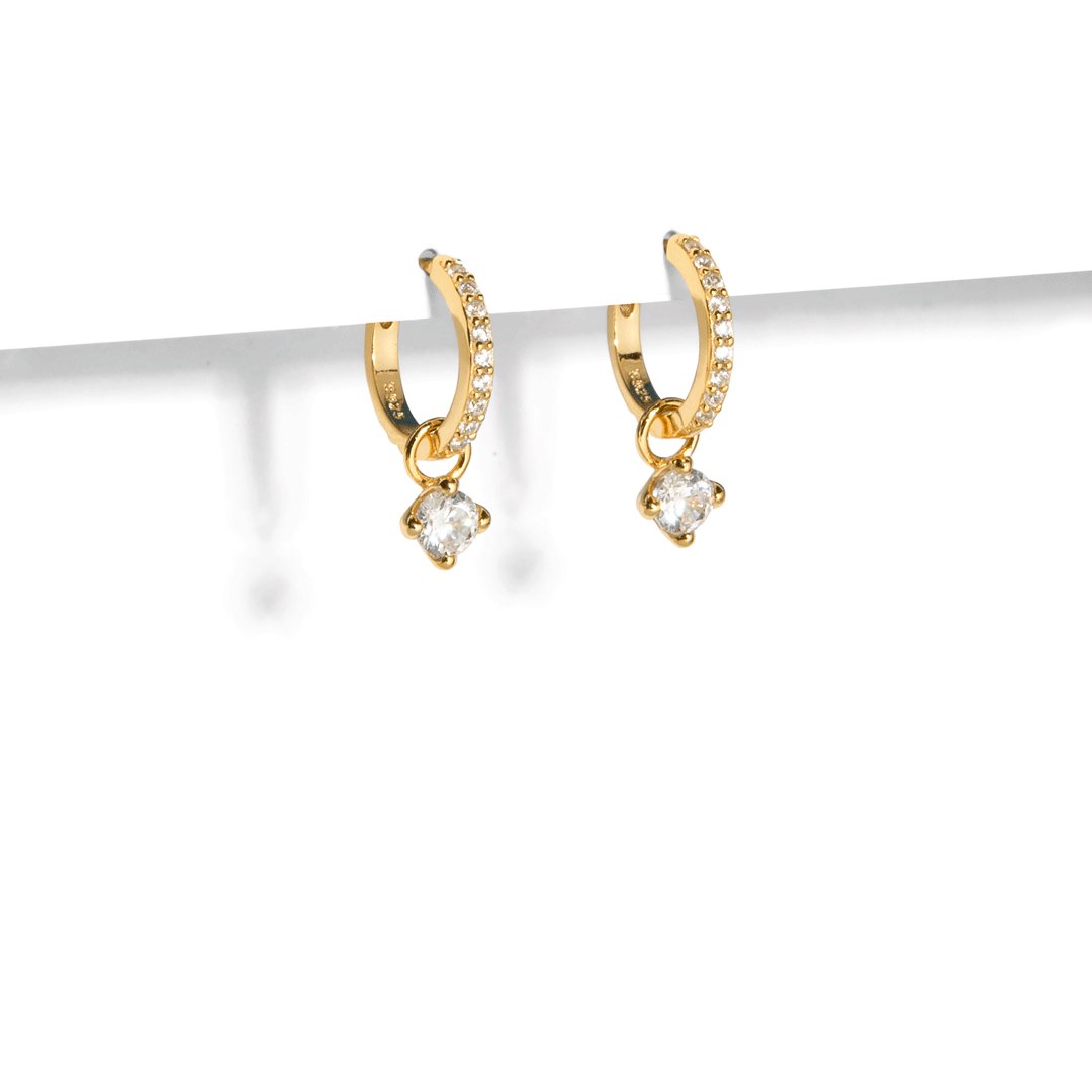 GOLDEN MILANO HUGGIES - ARETES - Malandra Jewelry - EA6572.T - G60204411300C-1