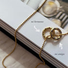 GOLDEN NECKLACE 45 cm - BP - Malandra Jewelry - VCC107.D