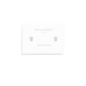 GOUT SILVER STUDS - ARETES - Malandra Jewelry - EZAA4-EP2546A