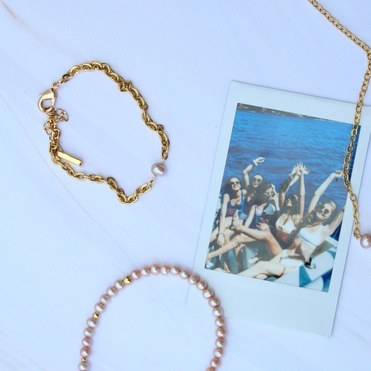 GRATITUDE ROSE PEARL BRACELET - BRAZALETES - Malandra Jewelry - TP952