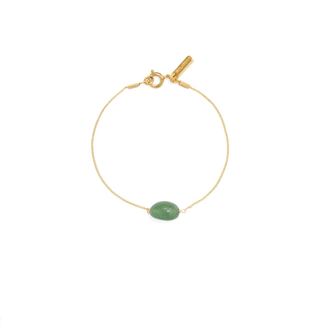 GREEN AVENTURINE GRATITUDE BRACELET - BRAZALETES - Malandra Jewelry - TP922