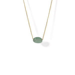 GREEN AVENTURINE GRATITUDE NECKLACE - COLLARES - Malandra Jewelry - TC885