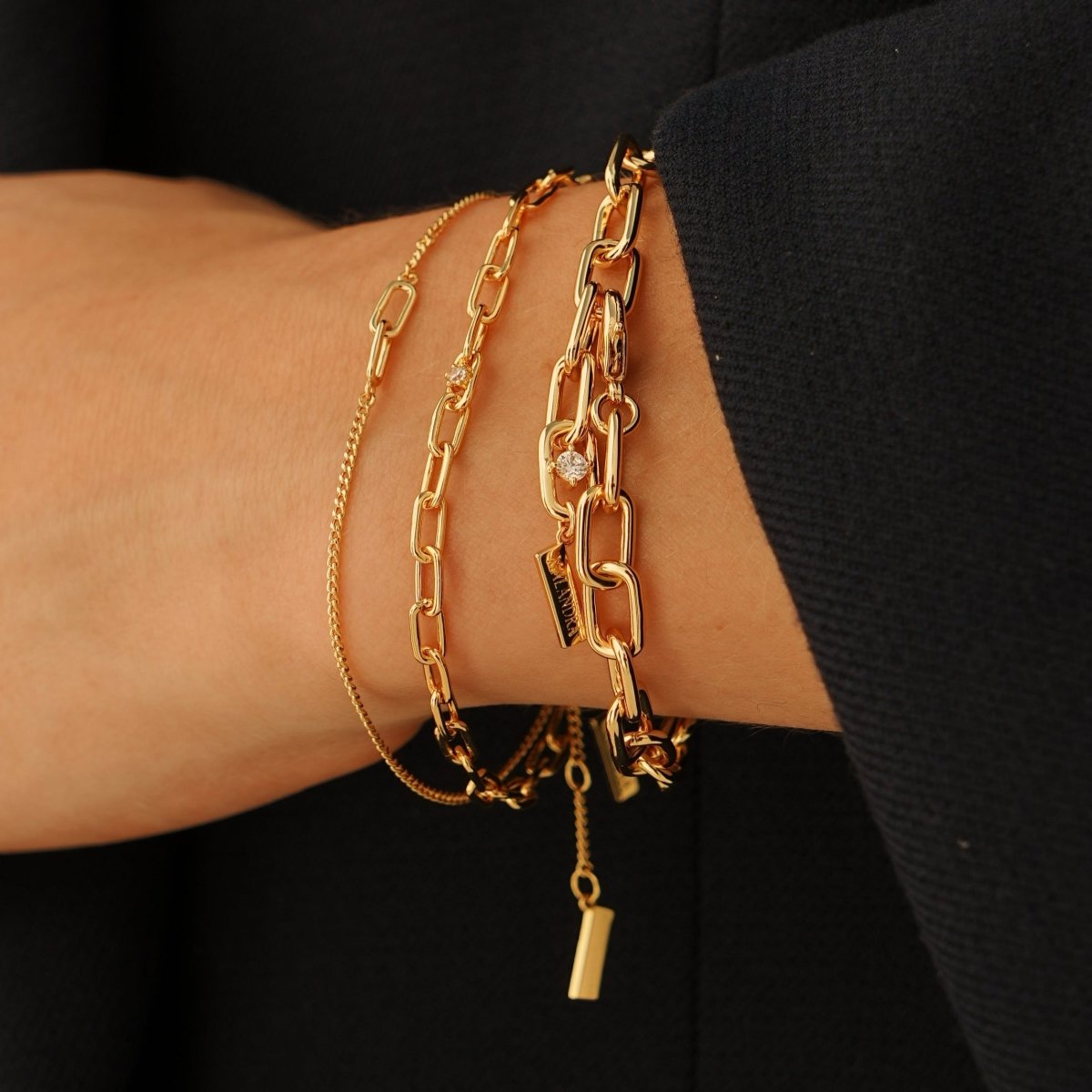 INFINITY LINKS BRACELET - BRAZALETES - Malandra Jewelry - ICP414