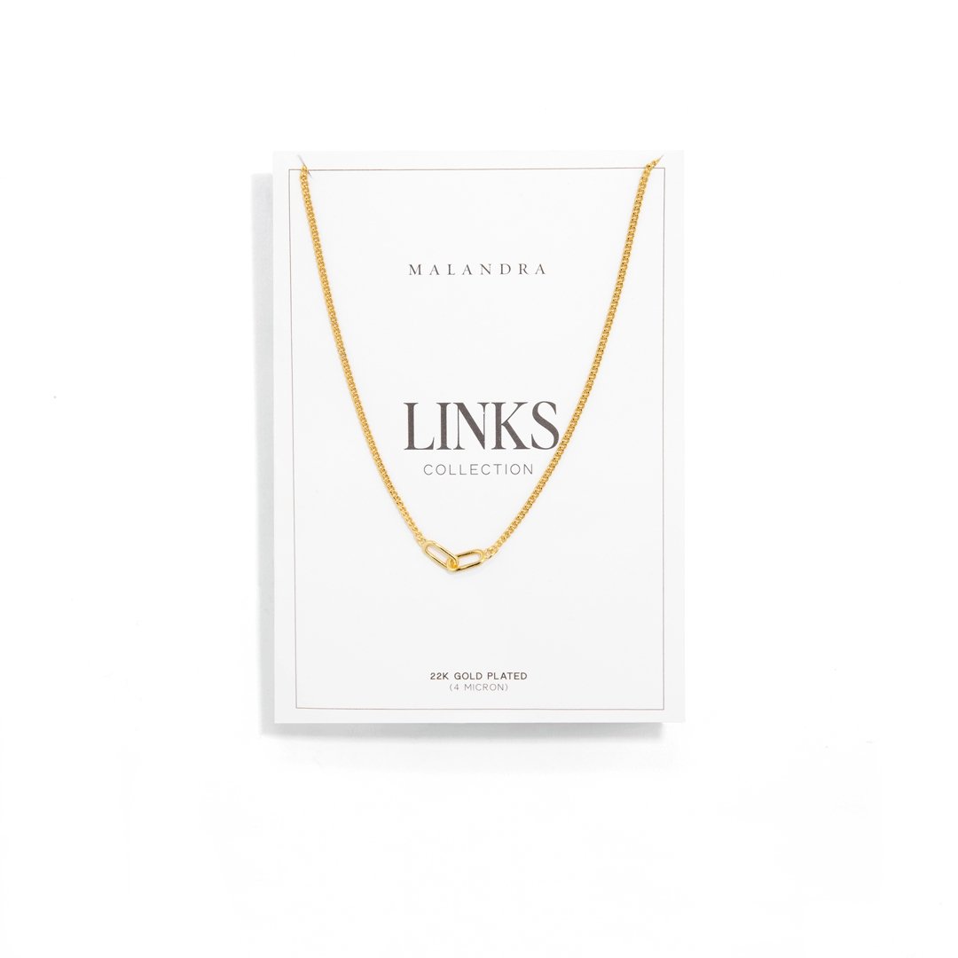 INFINITY LINKS NECKLACE - COLLARES - Malandra Jewelry - ICC411