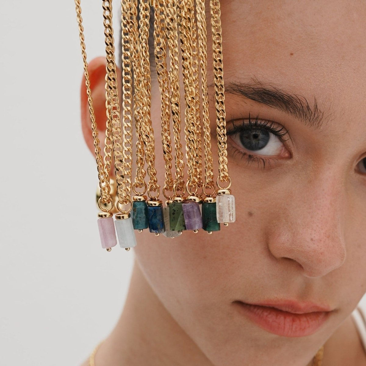 JADE AURA NECKLACE - COLLARES - Malandra Jewelry - TC1179