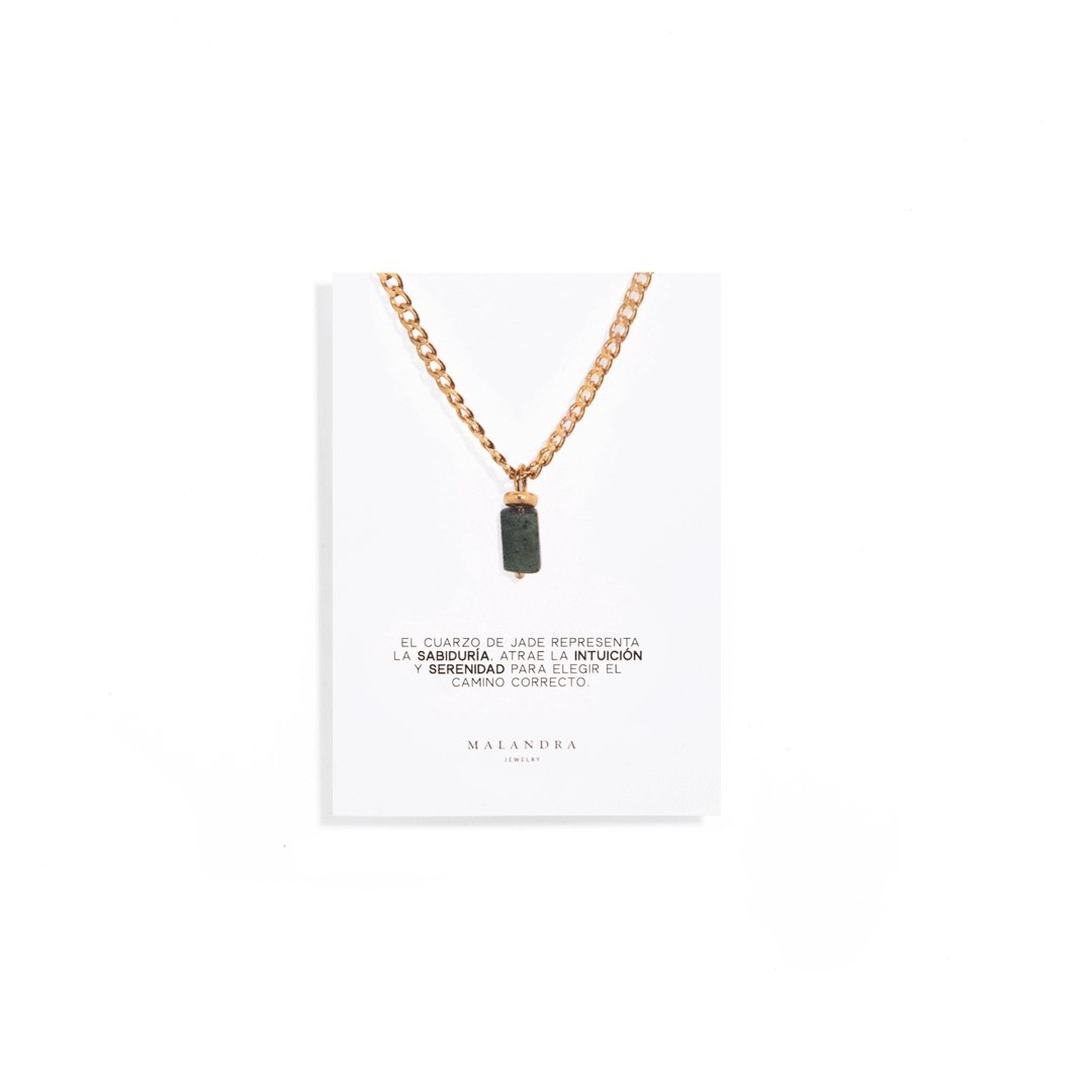 JADE AURA NECKLACE - COLLARES - Malandra Jewelry - TC1179