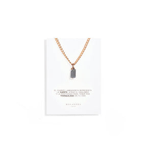 LABRADORITE AURA NECKLACE - COLLARES - Malandra Jewelry - TC1182