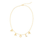 LETTER NAME NECKLACE - COLLARES PERSONALIZADOS - Malandra Jewelry - TC220.1