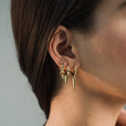 LONG PENDULUM HUGGIES - ARETES - Malandra Jewelry - AA971